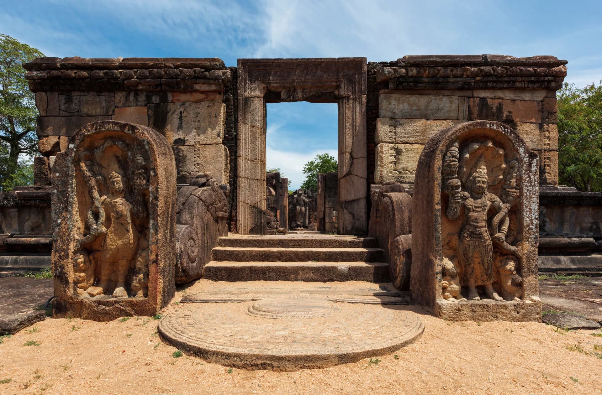 Polonnaruwa quadrangle ruins