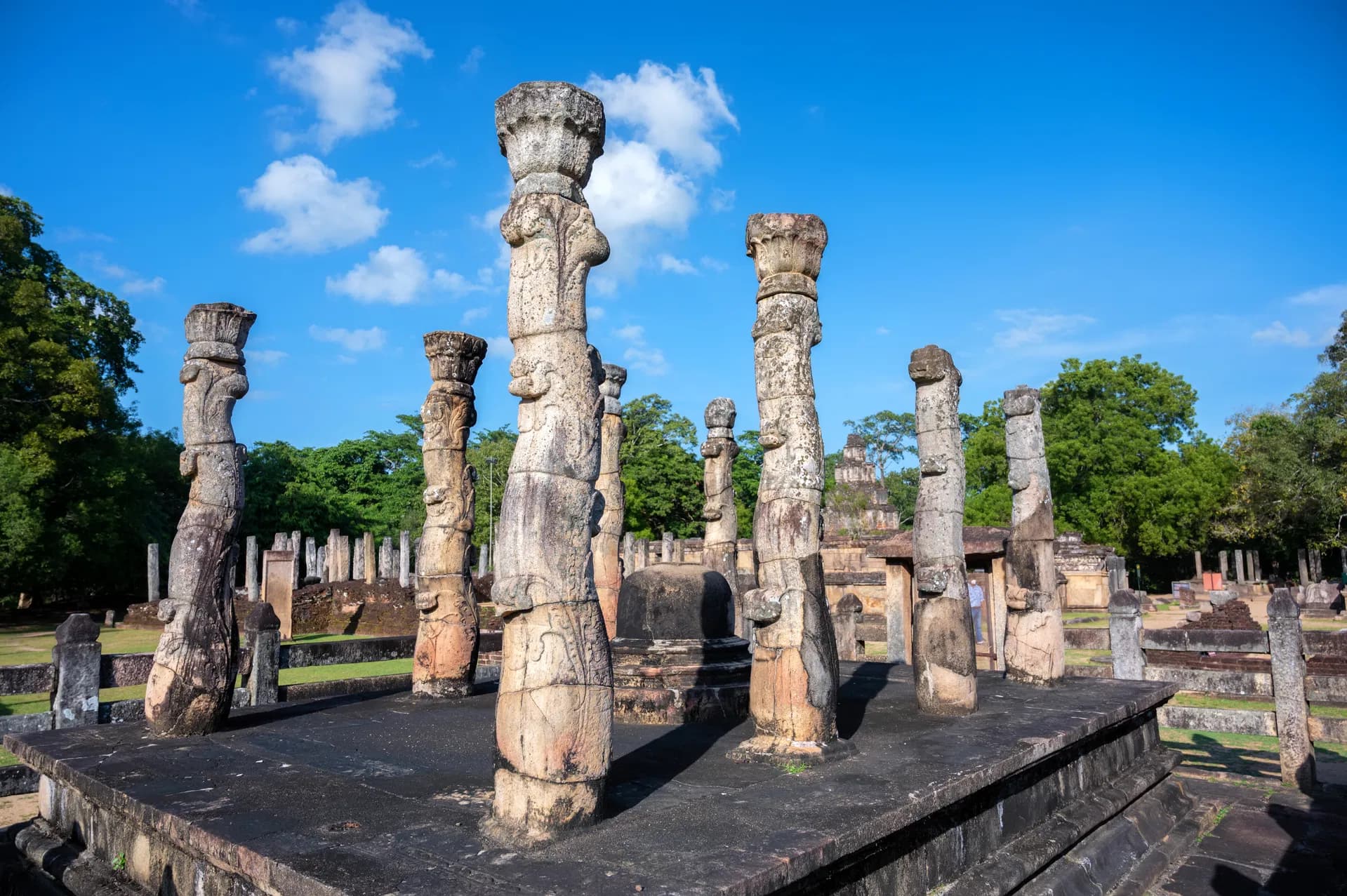 Nissanka Latha Mandapaya ruins in Polonnaruwa