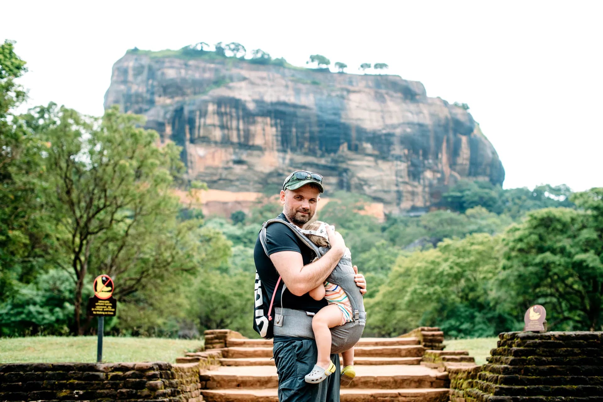 Scenic view of Sigiriya rock fortress