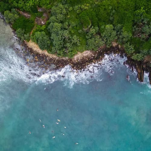 Surfing the waves at Sri Lanka's south coast