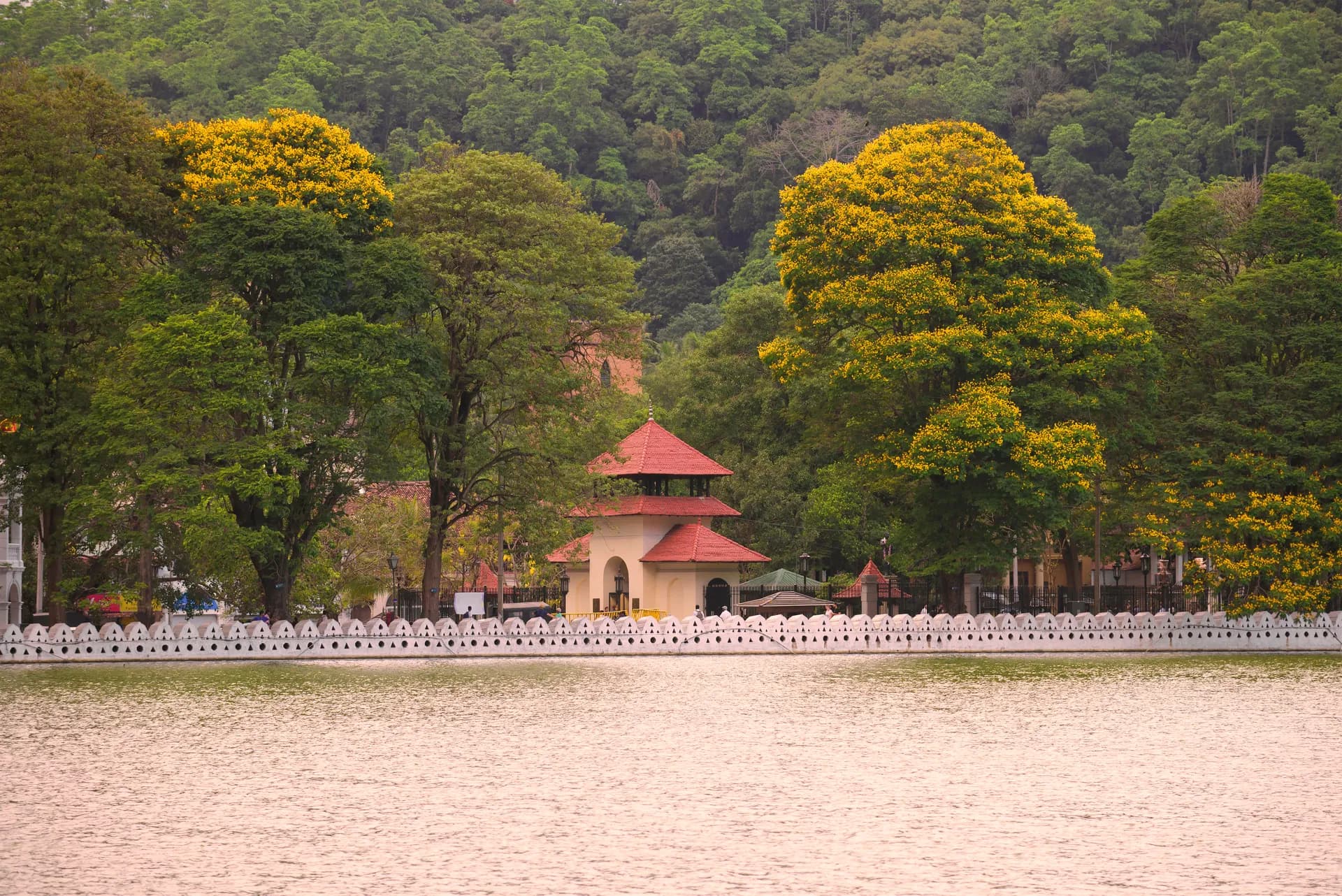Evening view of Kandy Lake