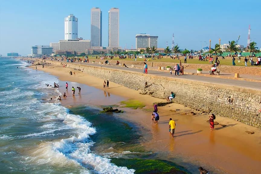 Galle Face Green promenade in Colombo