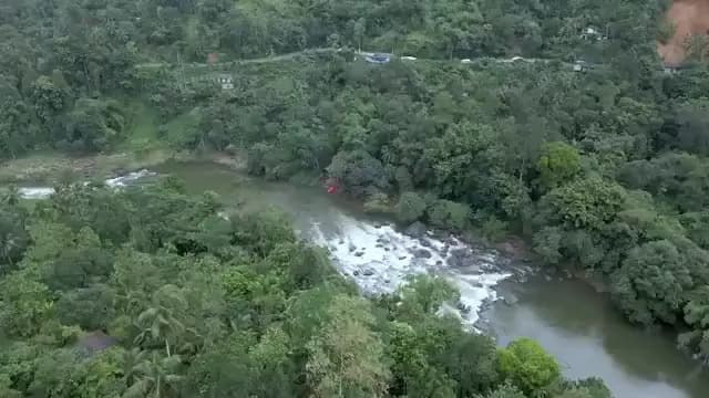 Adventure seekers enjoying white water rafting in Sri Lanka