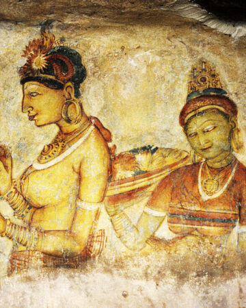 70195243-Frescoes-the-Sigiriya-Damsels-Sigiriya-Sri-Lanka-Fresco-girls-from-Sigiriya